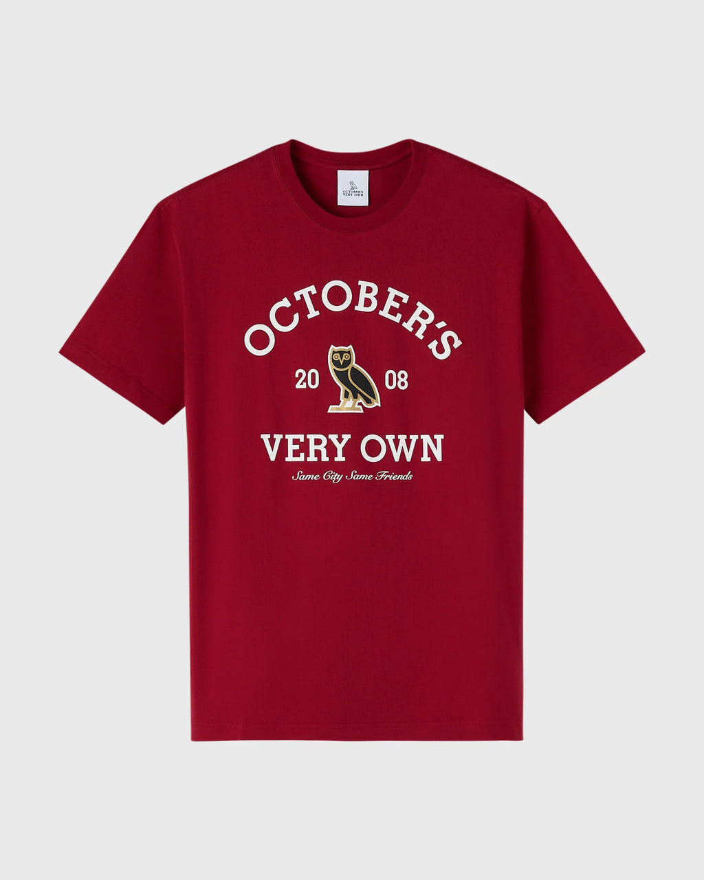 Collegiate Tee Deep Red