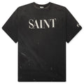 Saint 666 S S T Shirt Black