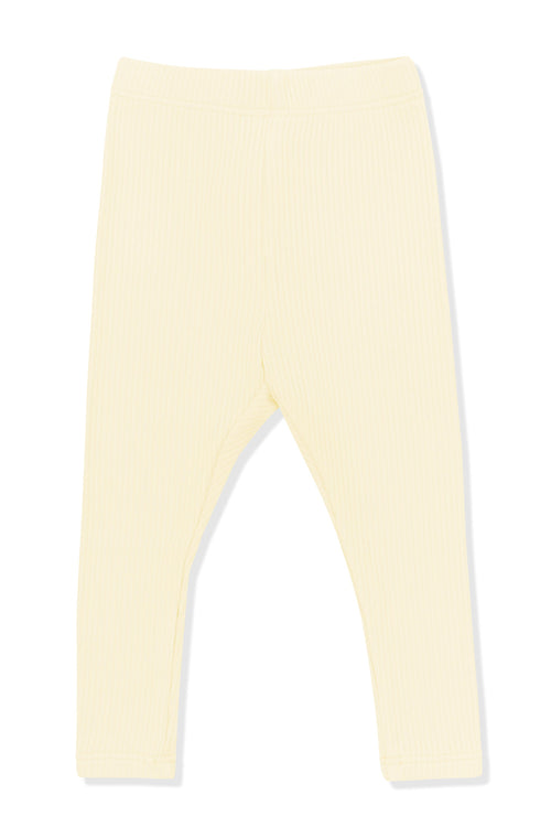 Ribbed Leggings in Chamomile