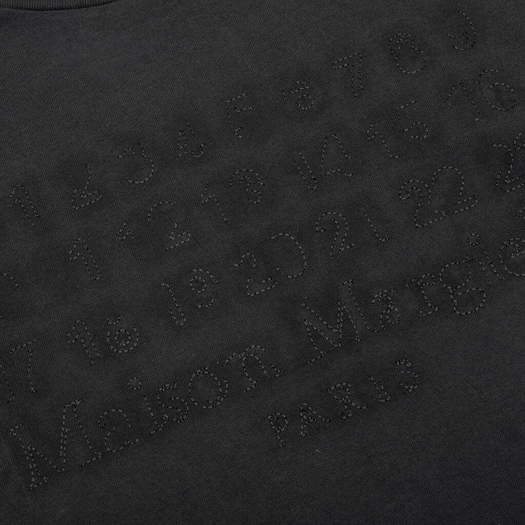 Glitch Logo T Shirt Washed Black