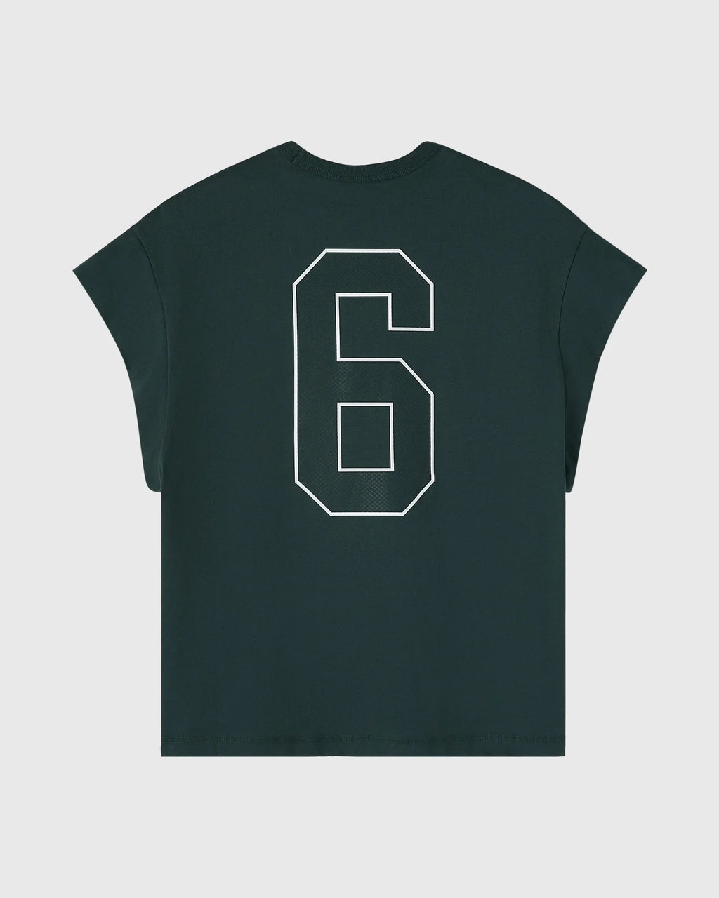 Runner Mesh Print Muscle Tee Midnight Green