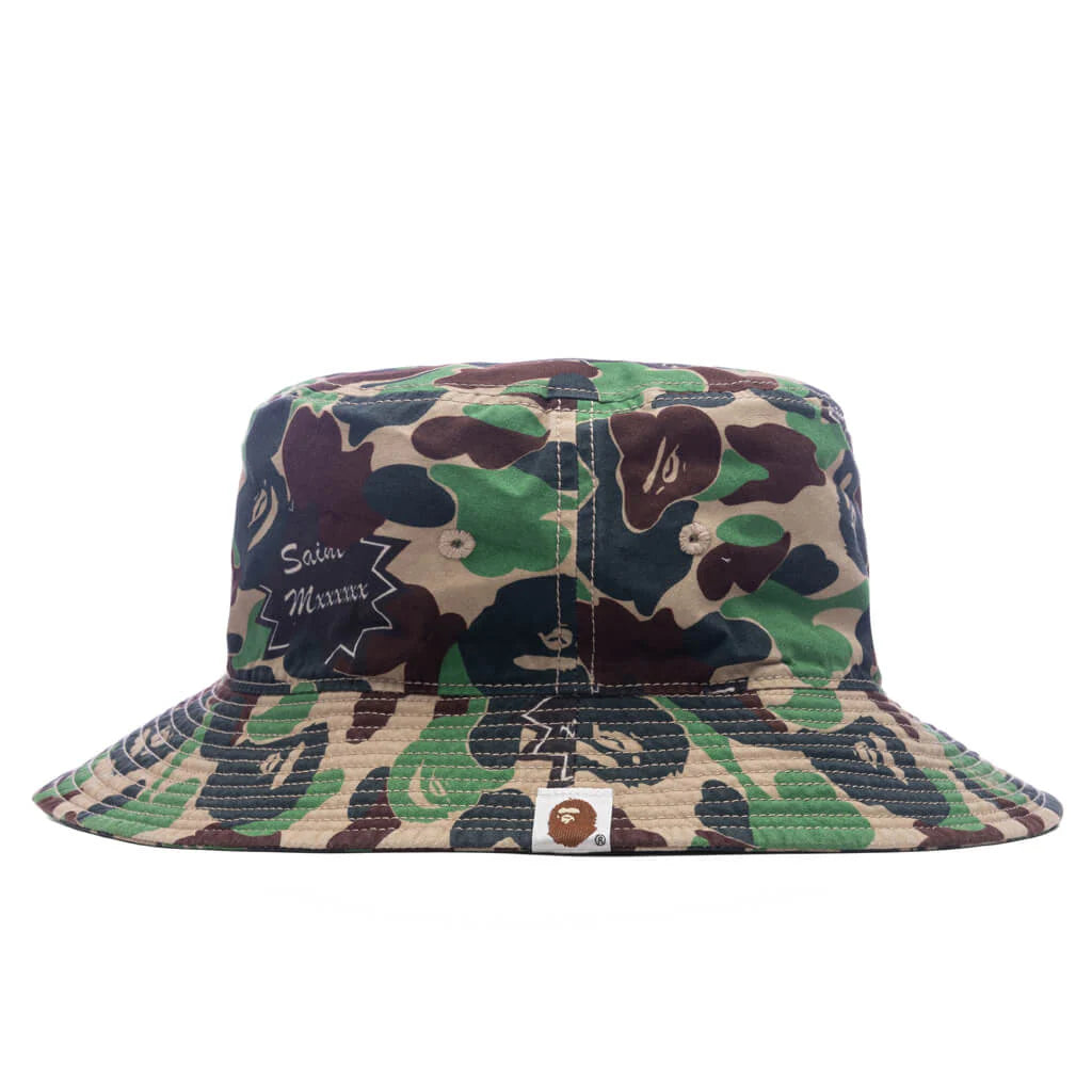 Saint Michael x A Bathing Ape Bucket Hat Camo
