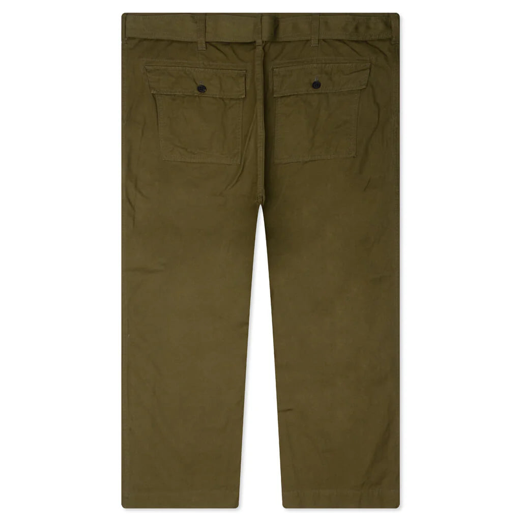 Oxford Belted Pants Olive
