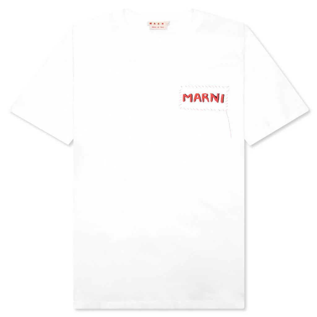 Patch T Shirt Lily White