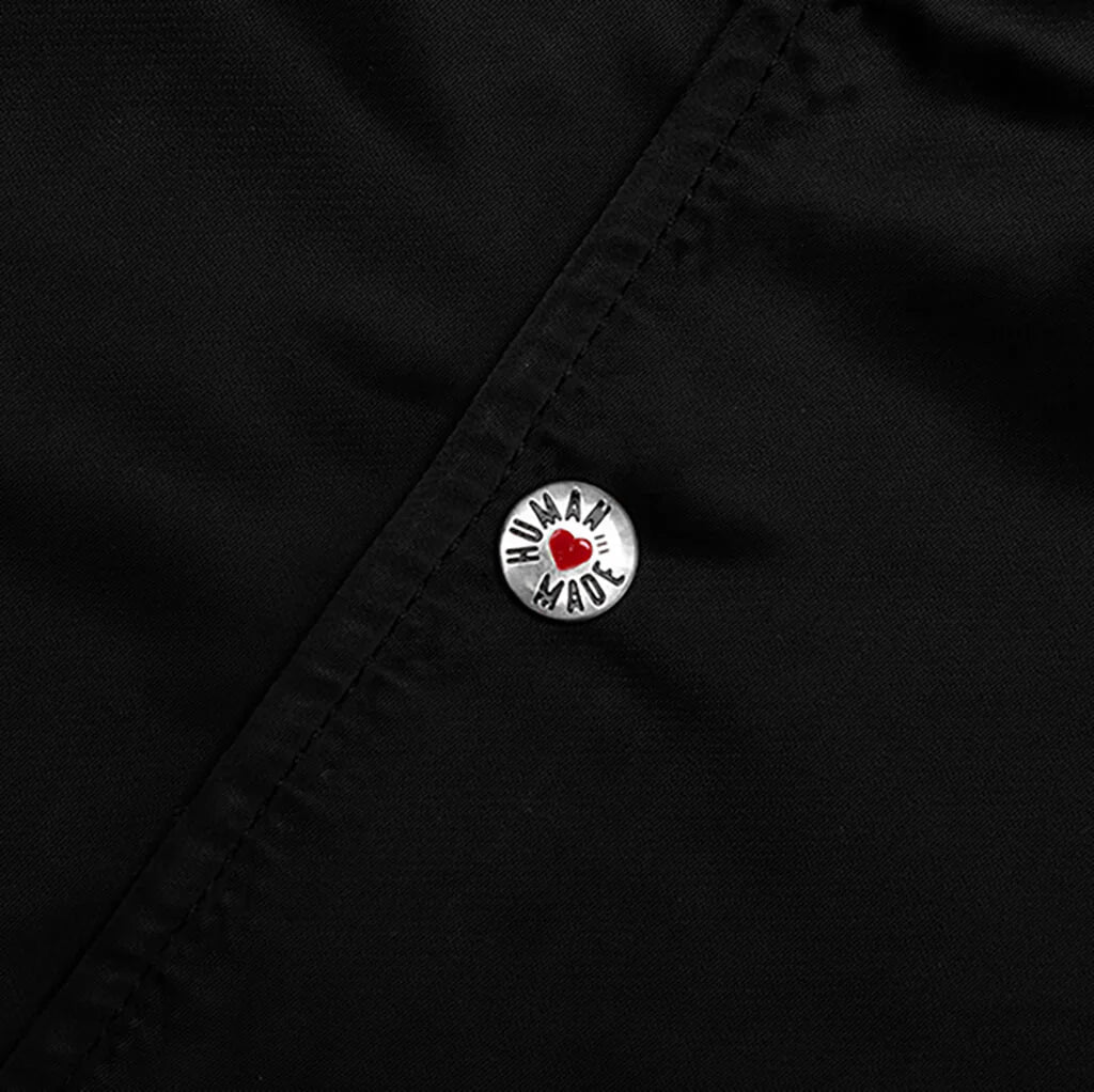 Nylon Stadium Jacket Black