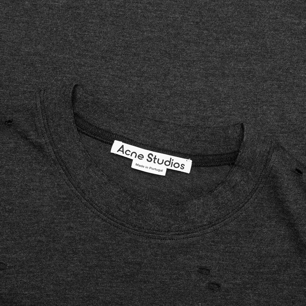 Logo T Shirt Relaxed Fit Black Melange