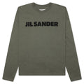 Long Sleeve Logo T Shirt Thyme Green