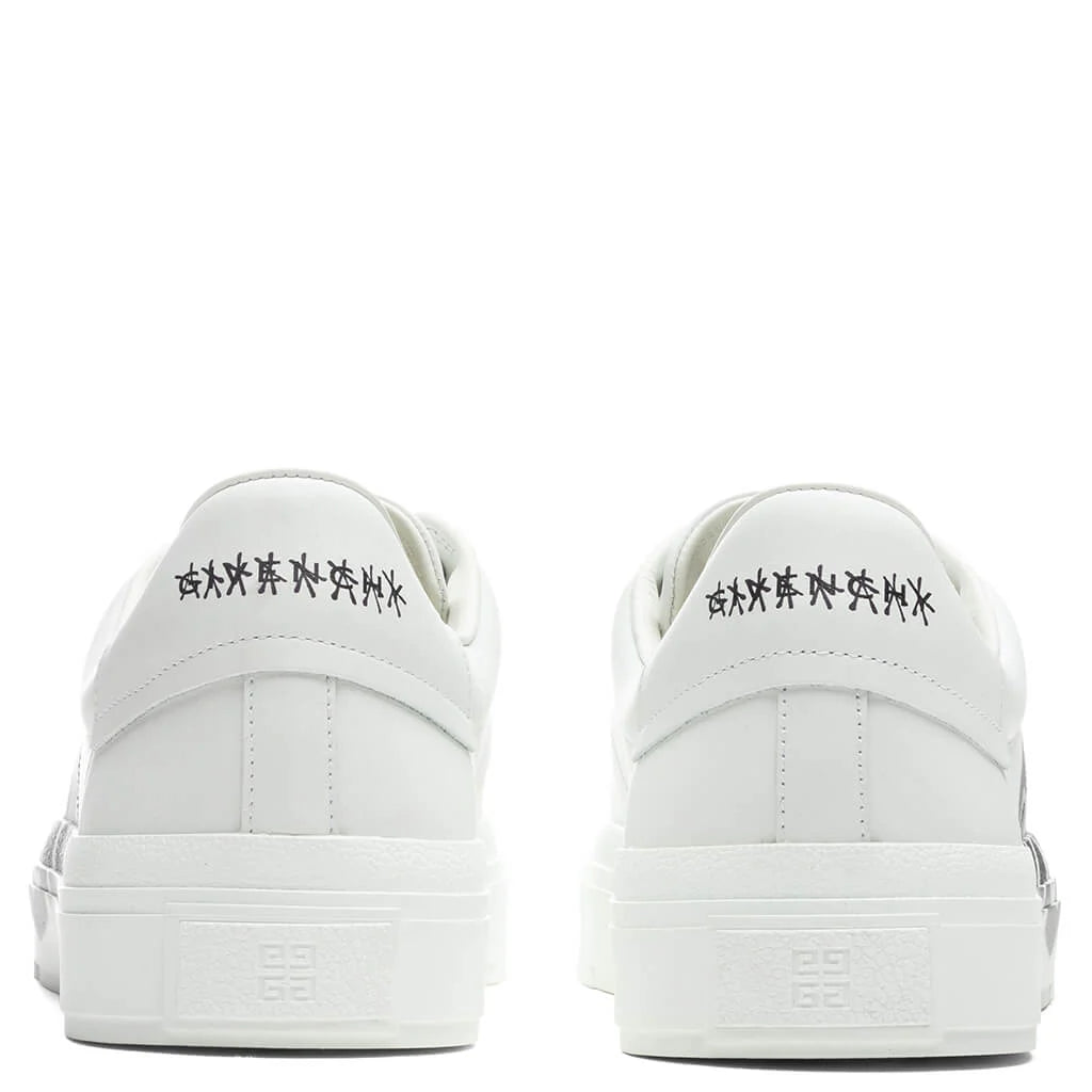 City Court Lace Up Sneaker White Black