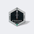Starship Test Flight Mission Patch