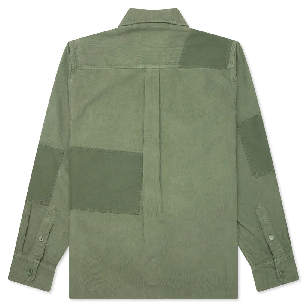 Patchwork Overshirt Green