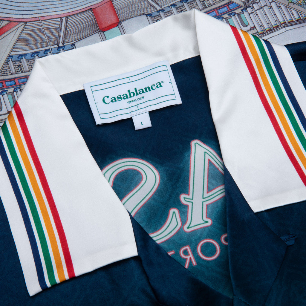 Short Sleeve Cuban Collar Shirt La Deesse Du Stade