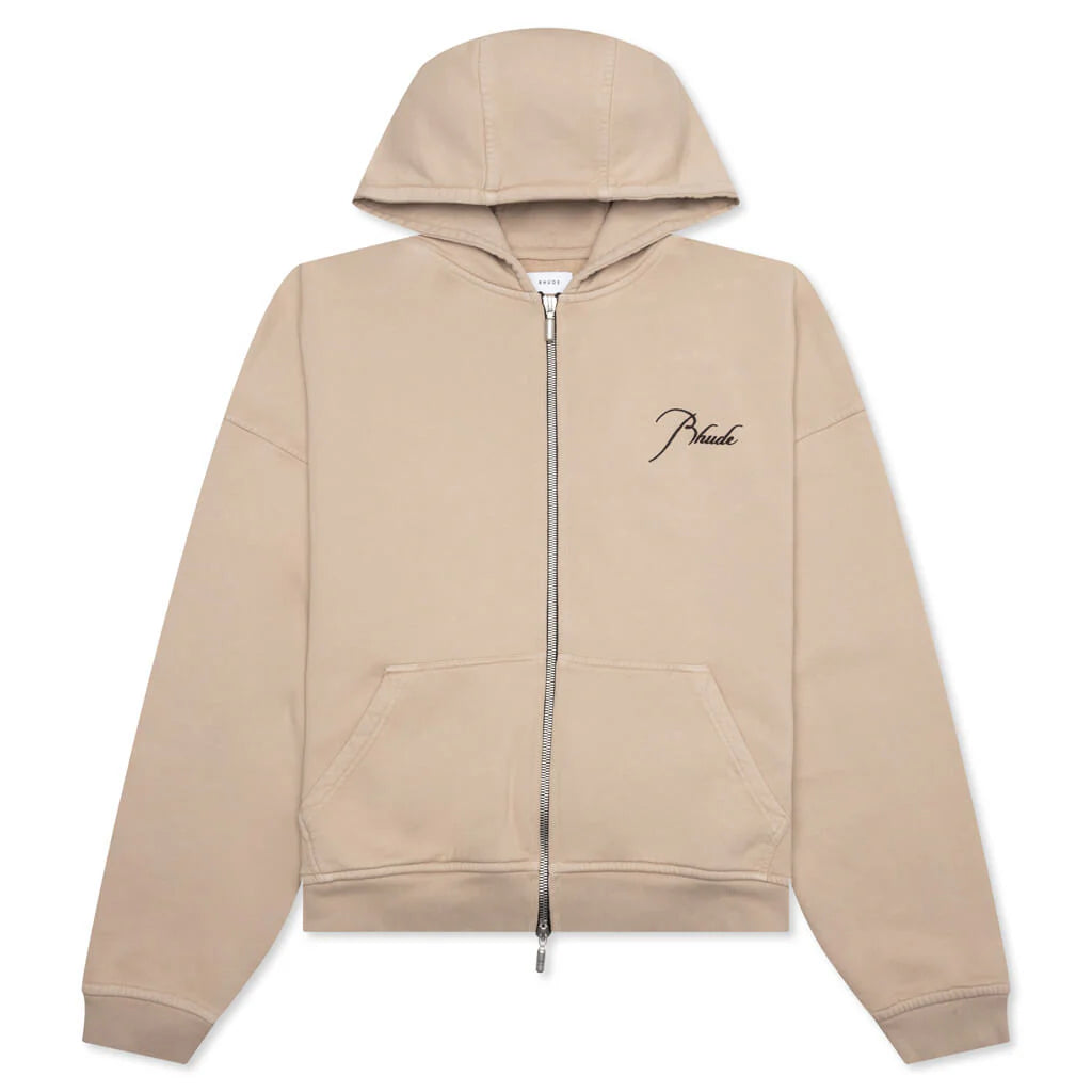 Zip Up Hoodie Sand