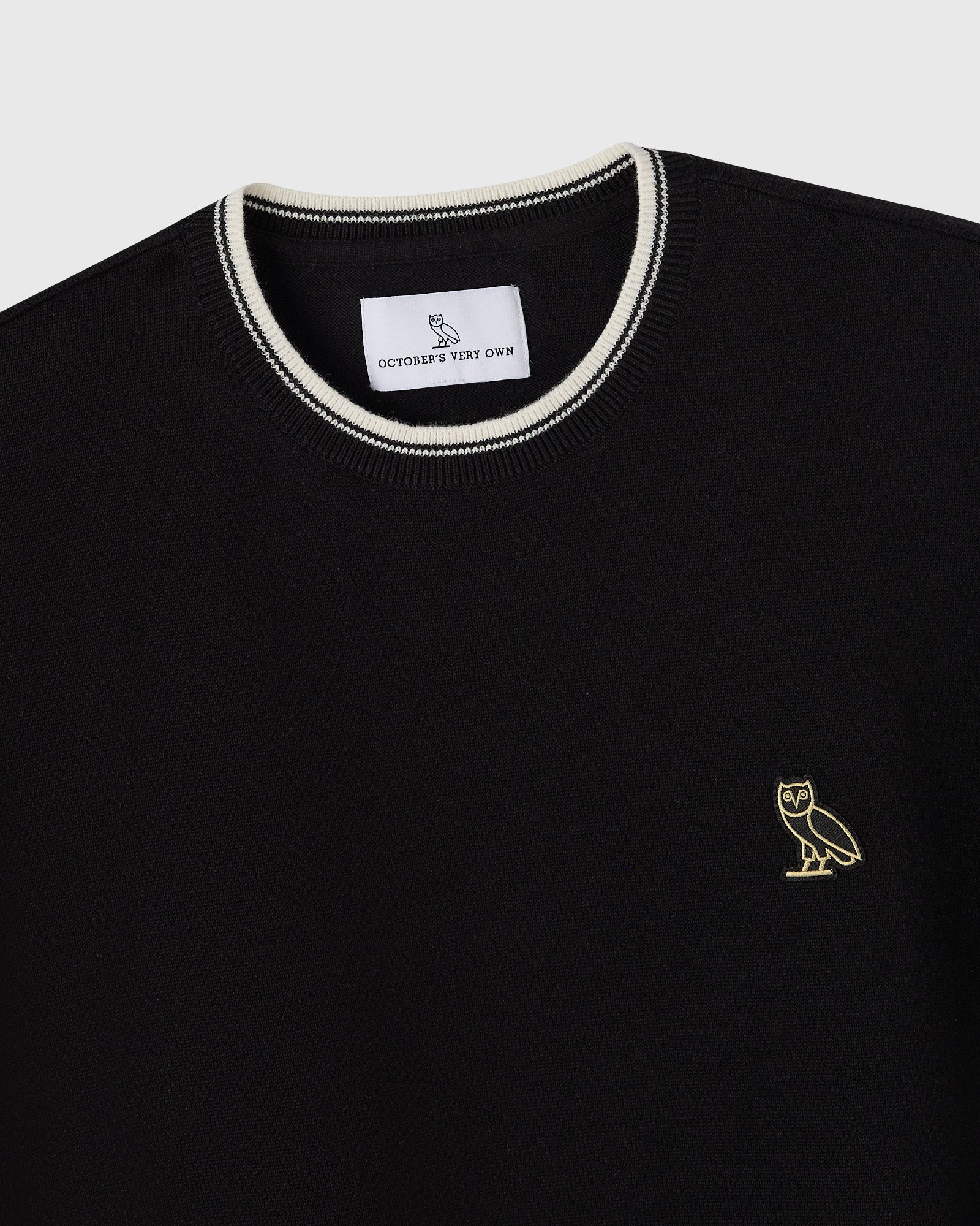 Classic Owl Sweater Tee Black