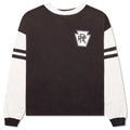 Triple R Contrast L S Tee Black White