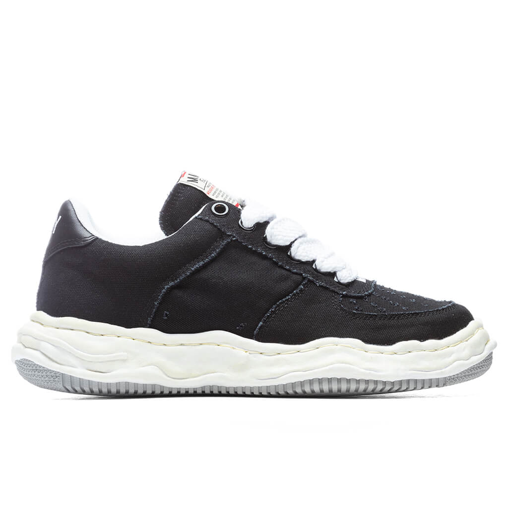 Wayne Low OG Sole Washed Canvas Sneaker Black