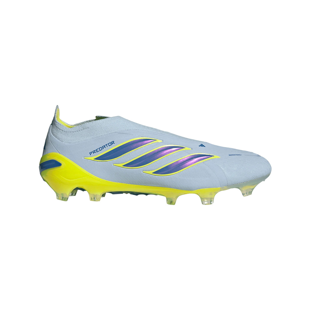 adidas Predator Elite Laceless FG Firm Ground Mens Soccer Cleats Sky Blue Yellow