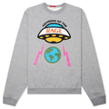 Oversized Planet Crewneck Heather Grey