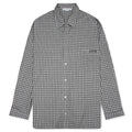 Flannel Button Up Shirt Black White