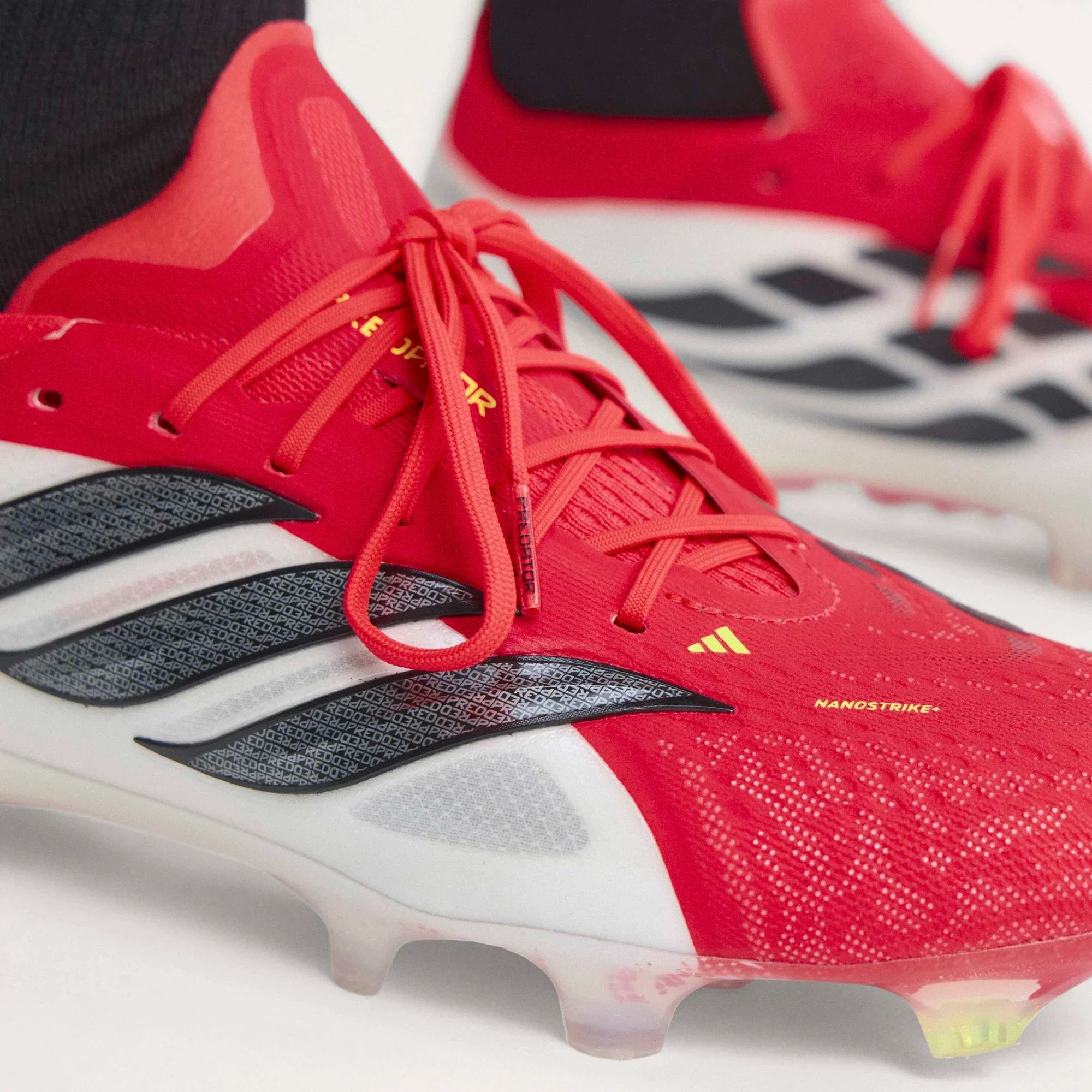 adidas Predator Elite FG Firm Ground Mens Soccer Cleats Lucid Red Black White