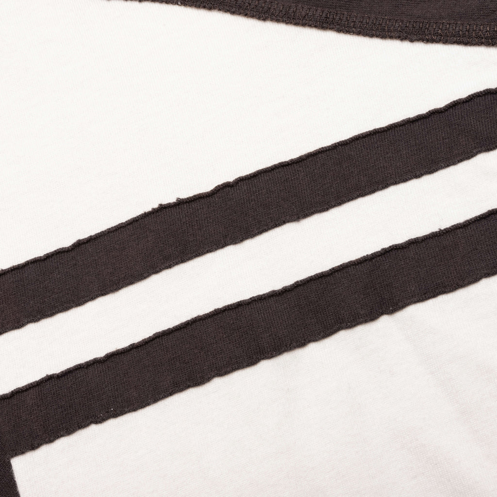 Triple R Contrast L S Tee Black White