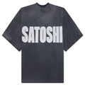 Jumbo Font Oversized Tee Vintage Black