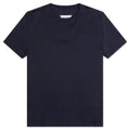 Upside Down Logo T Shirt Blue Tonal Embroidery