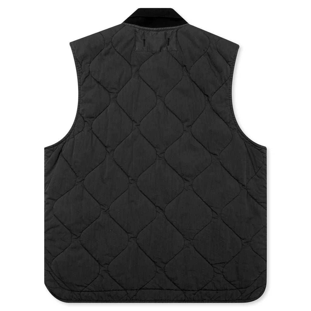 Quilted Nylon Vest Lead Grey
