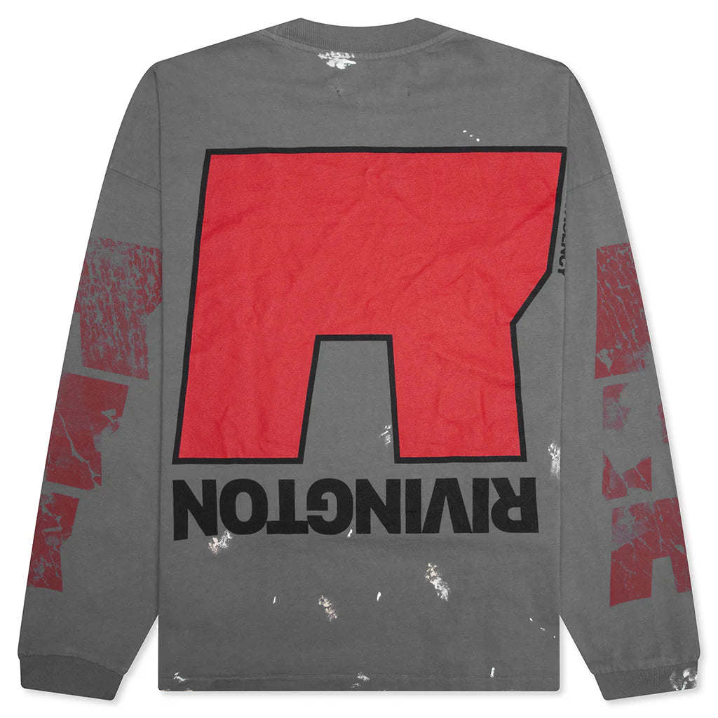 Love Stuff L S Tee Grey