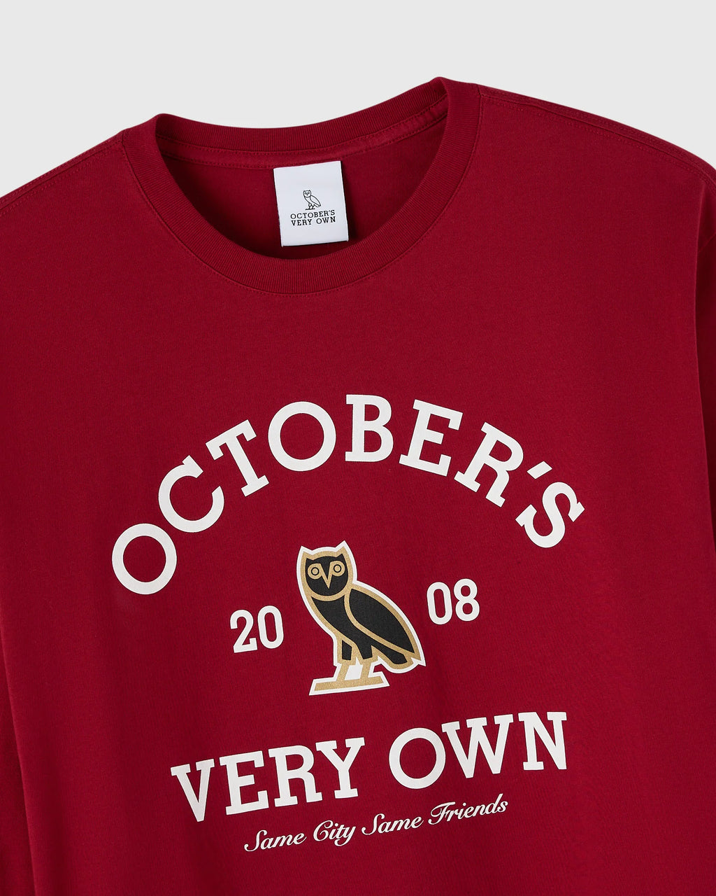 Collegiate Long Sleeve Tee Deep Red