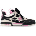 Louis Vuitton LV Skate Sneaker Black White Pink Accent