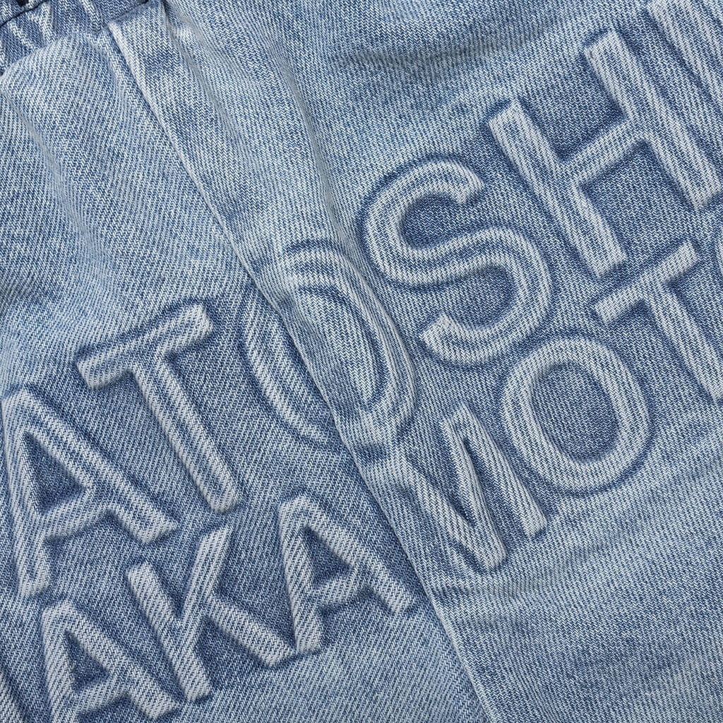 Denim Moto Short Blue Denim