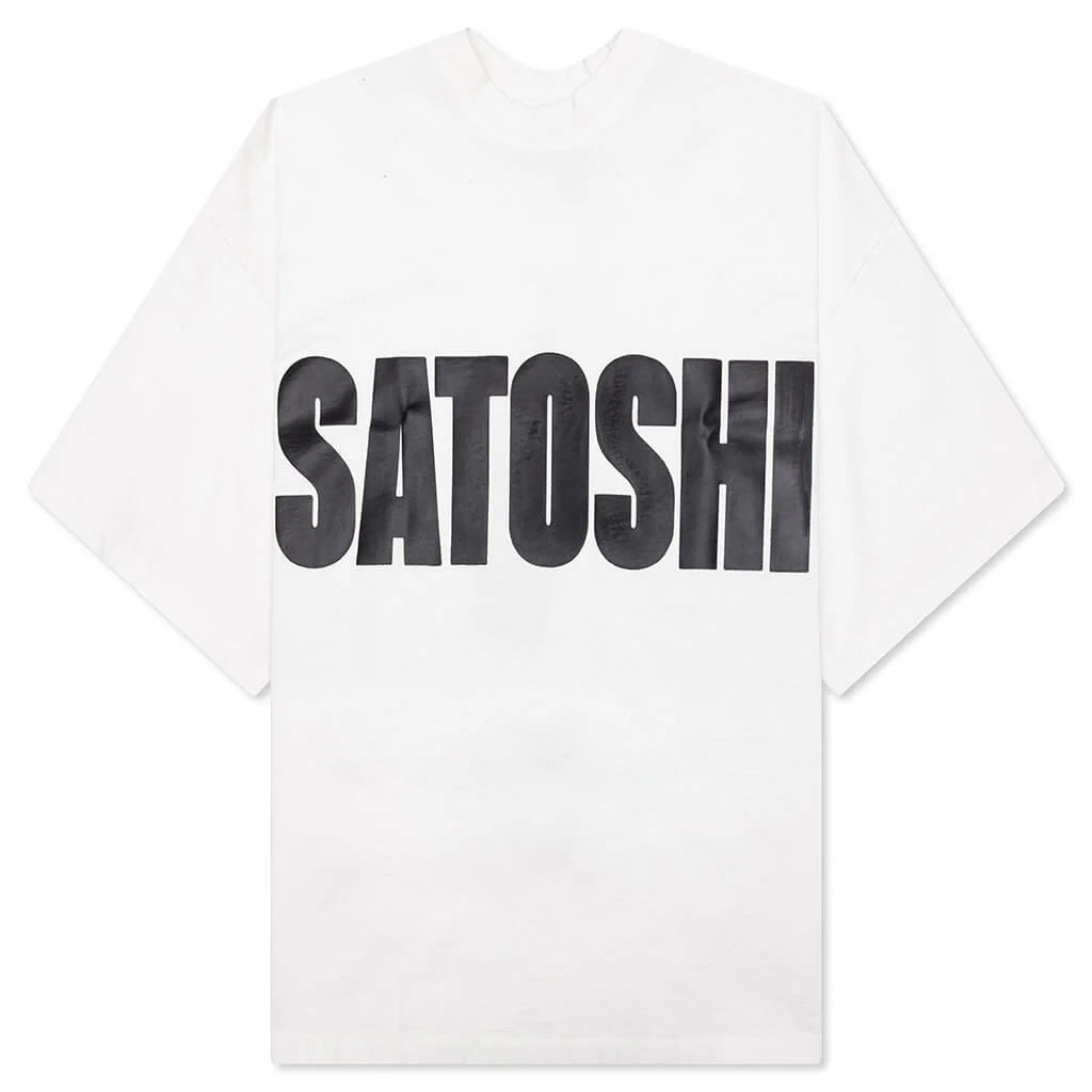 Jumbo Font Oversized Tee White