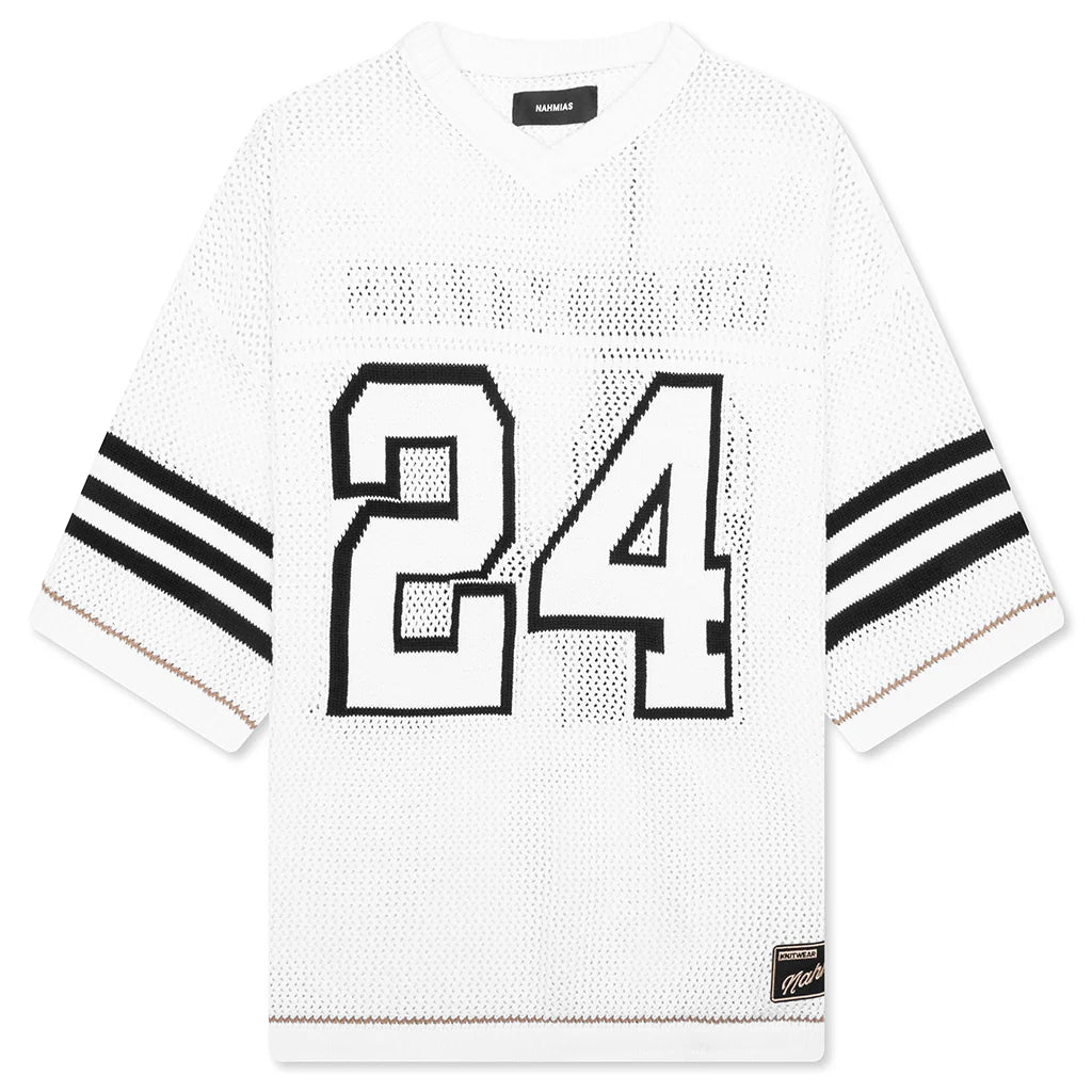 Knit 24 Football Shirt White