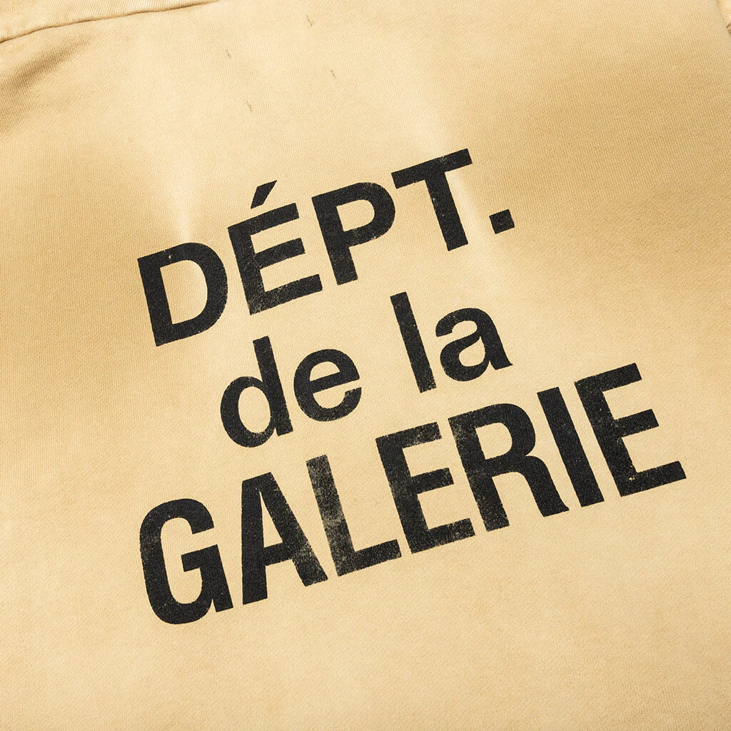 French Zip Hoodie Tan