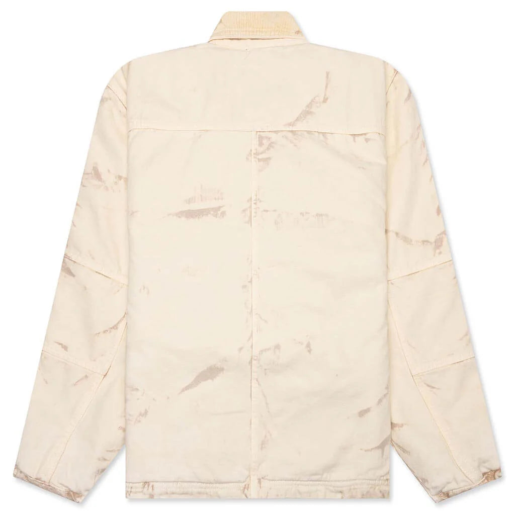 Distressed Canvas Shop Jacket Khaki