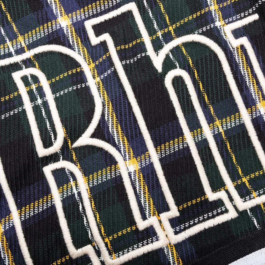 Flannel Court Logo Short Multi Green