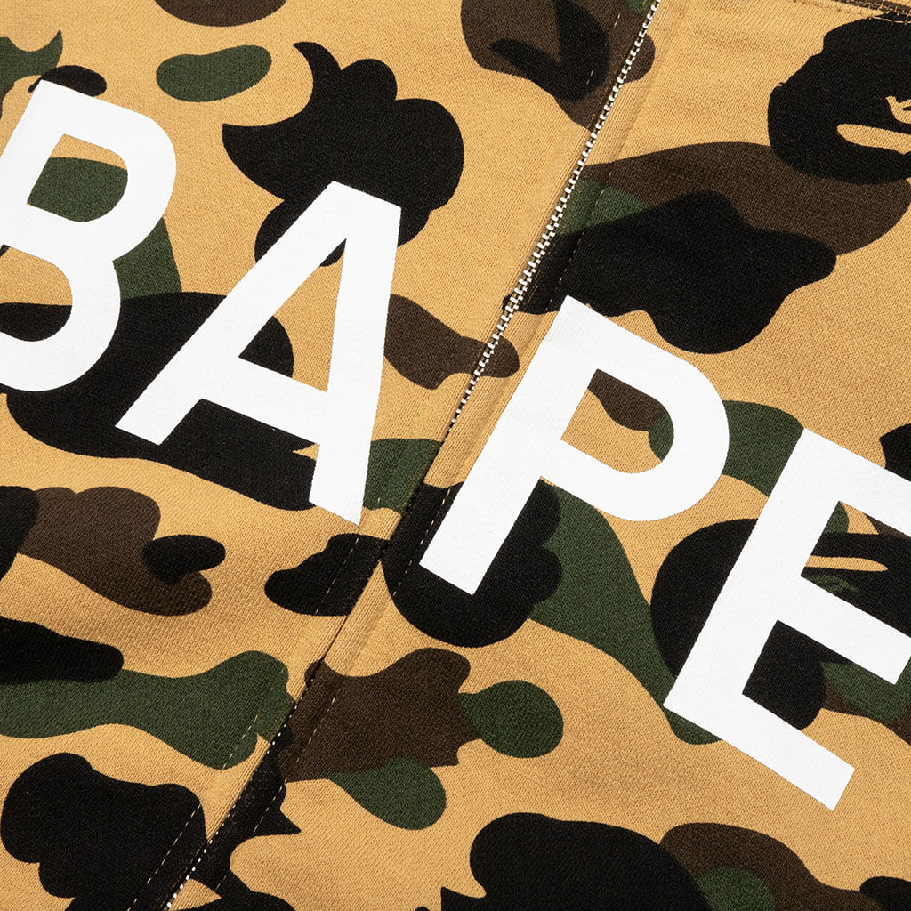 1st Camo Full Zip Hoodie Yellow
