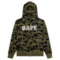 1st Camo Full Zip Hoodie Green