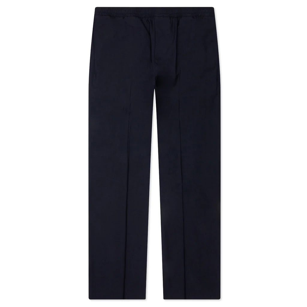 Slim Fit Formal Wool and Mohair Pants Night Blue