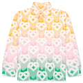 Jacquard Shacket Gradient Flying Heart