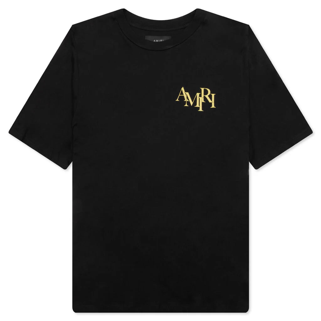 Crystal Champagne Tee Black