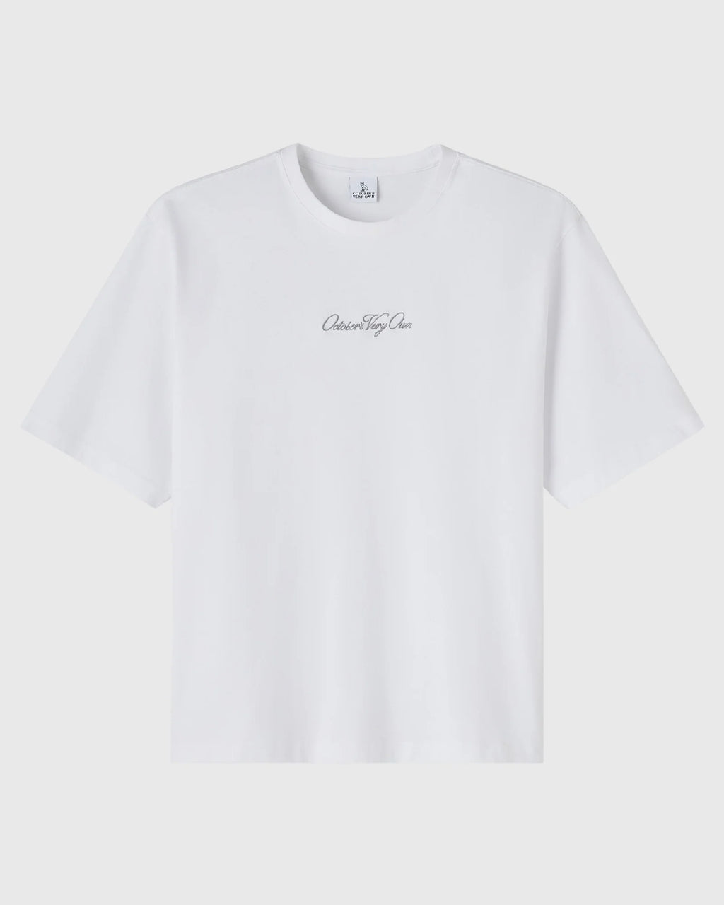 Luxe Jersey Script Tee White