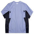 Cotton Poplin Pullover Blue Stripe