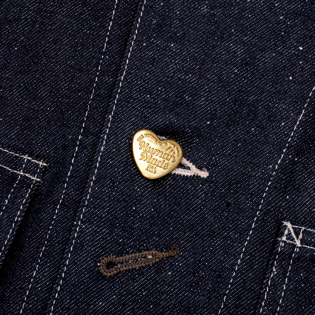 Denim Coverall Jacket Rigid Indigo