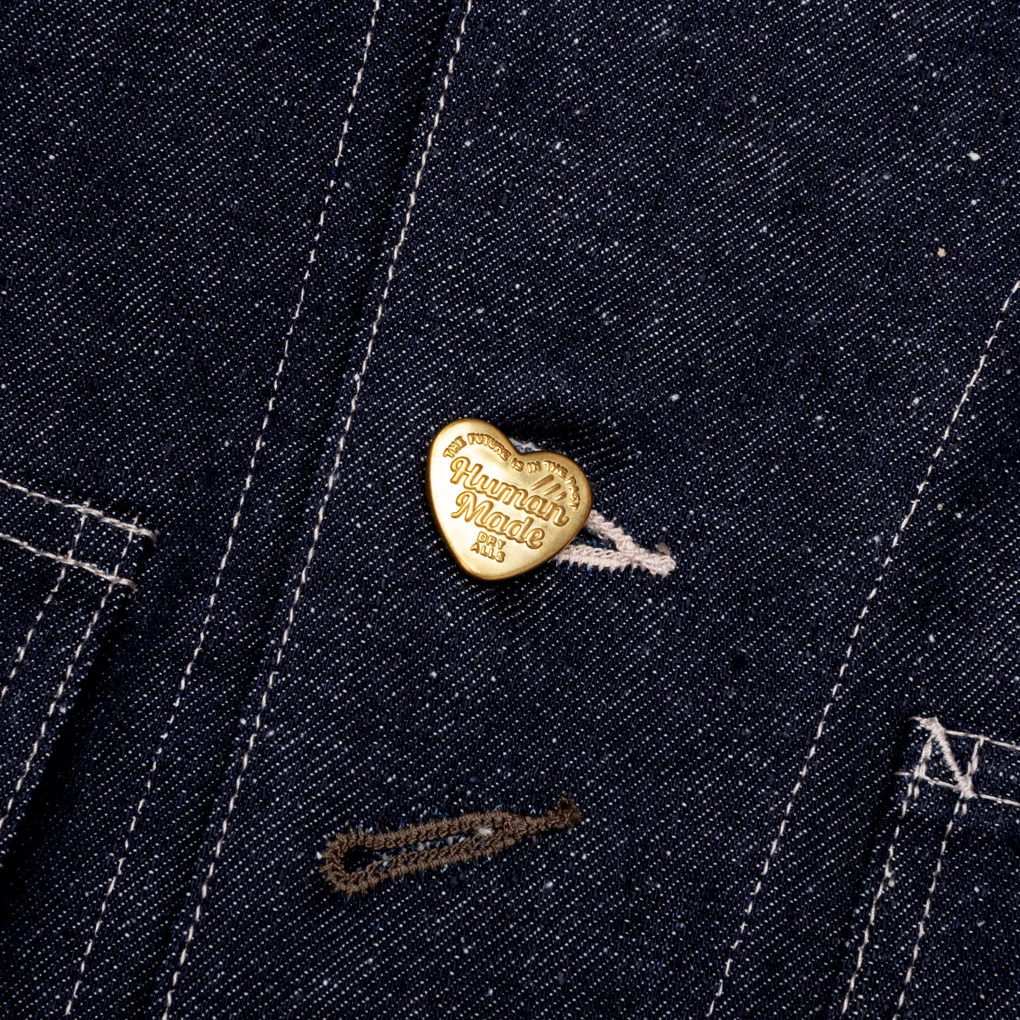 Denim Coverall Jacket Rigid Indigo