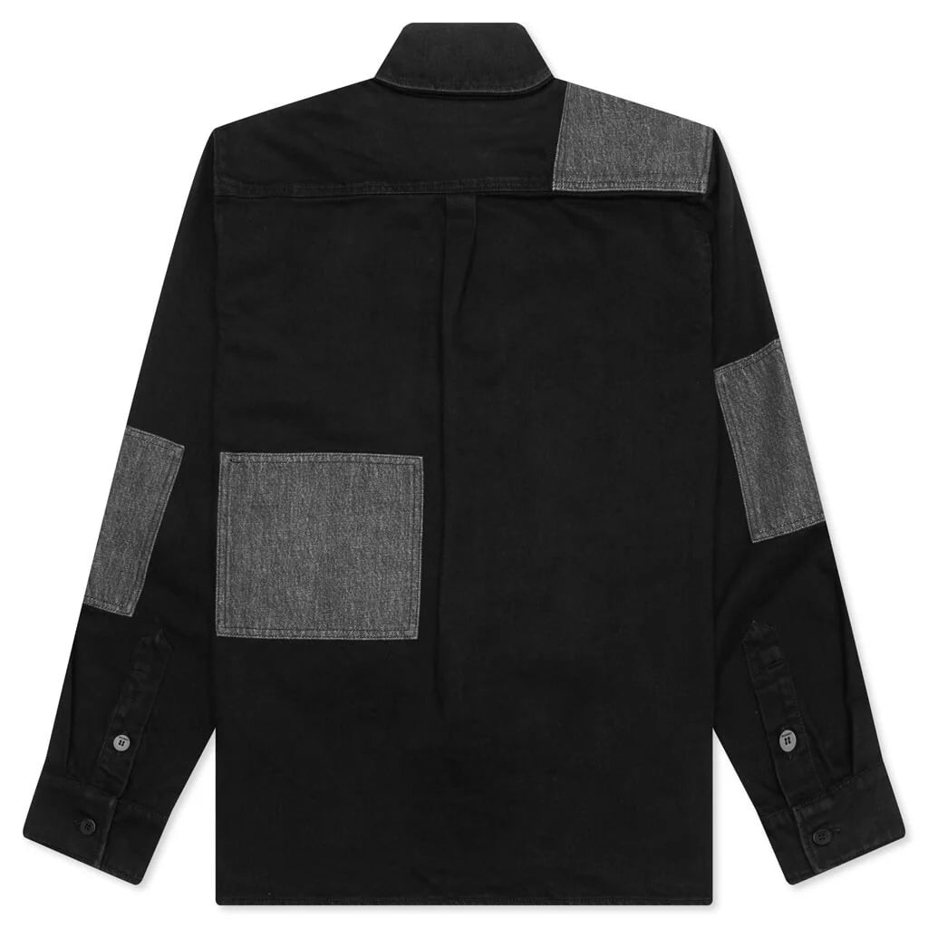 Patchwork Overshirt Black