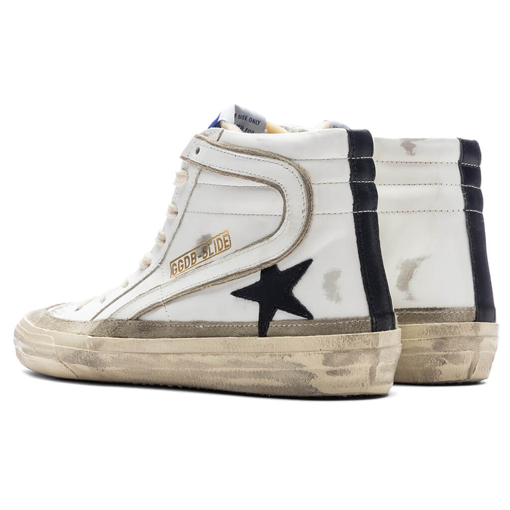 Womens Slide White Yellow Black