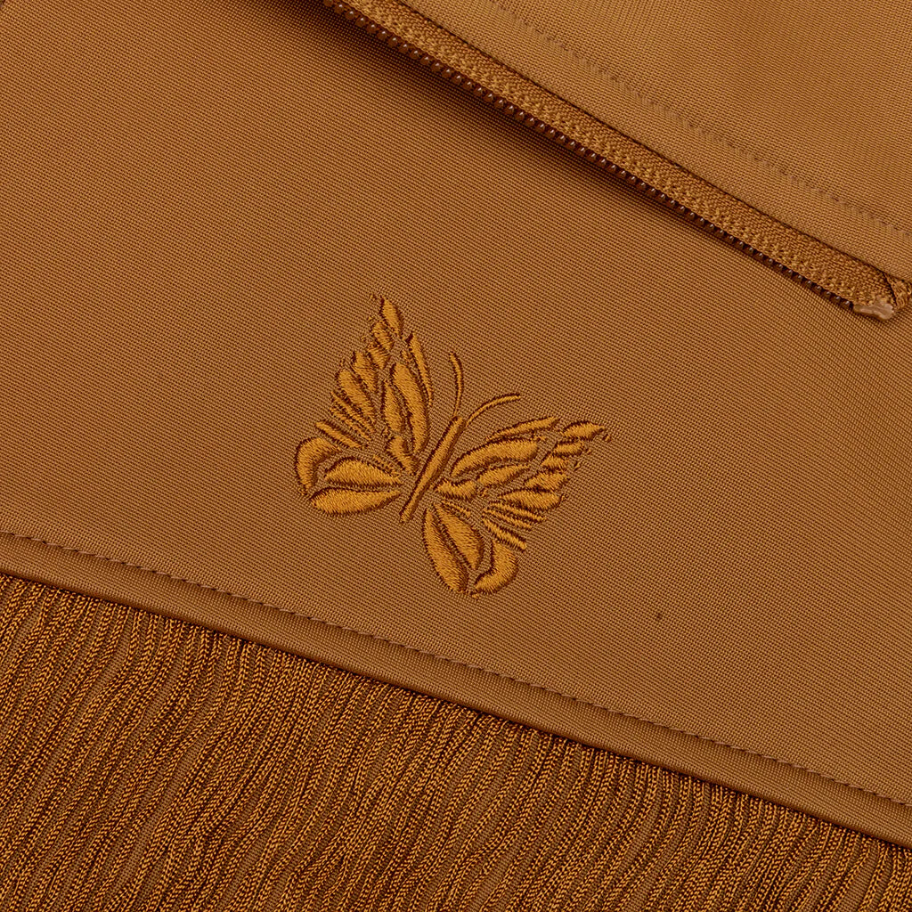 Tricot Jersey Fringe Track Jacket Gold