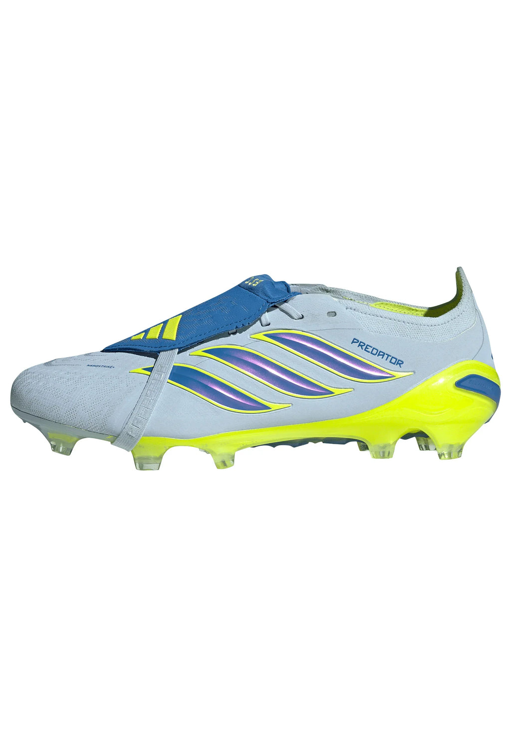 adidas Predator Elite Fold Over Tongue FG Firm Ground Mens Soccer Cleats Sky Blue Yellow