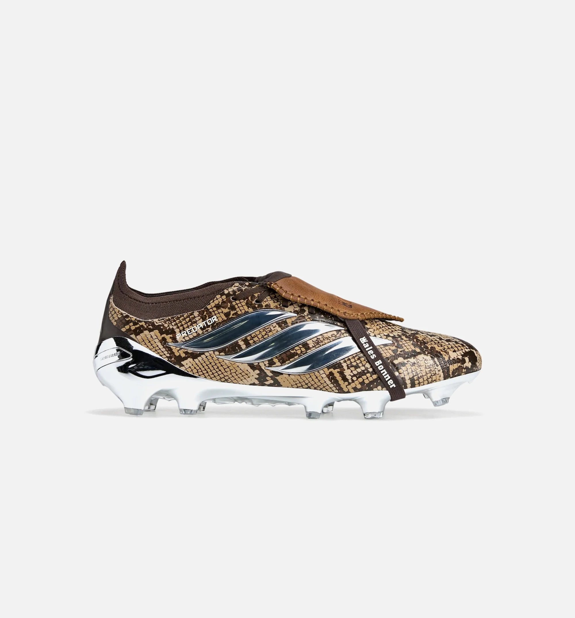 Wales Bonner x Predator Elite Snake Mens Lifestyle Shoe Khaki Silver Metallic Wonder White